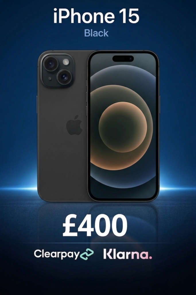 Flash Sale Excellent condition iPhone 15 128GB available at Phone Repairs Surrey excellent battery unlocked